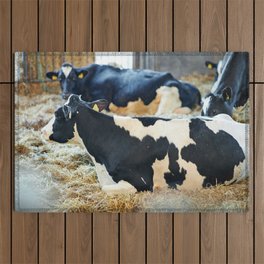 Cows Farm Dairy 18 Outdoor Rug