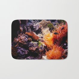 Coral Bath Mat | Aquarium, Fish, Digital, Water, Photo, Aquaticlife, Purple, Coralreef, Color, Red 