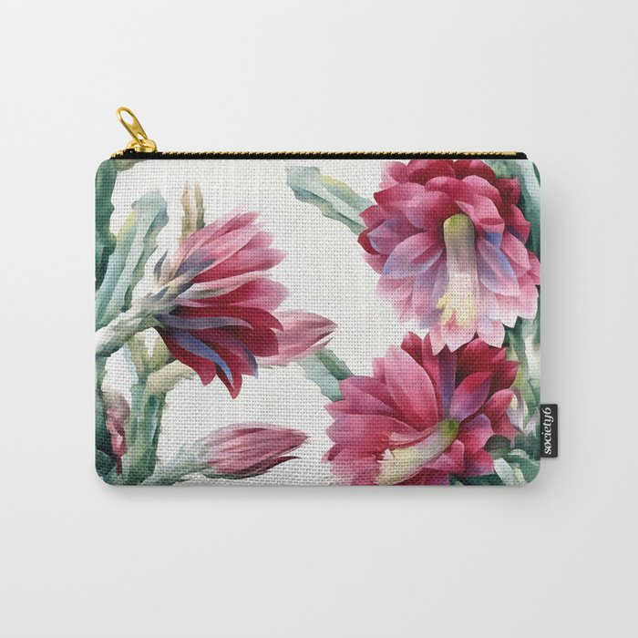 Flowering cactus Carry-All Pouch