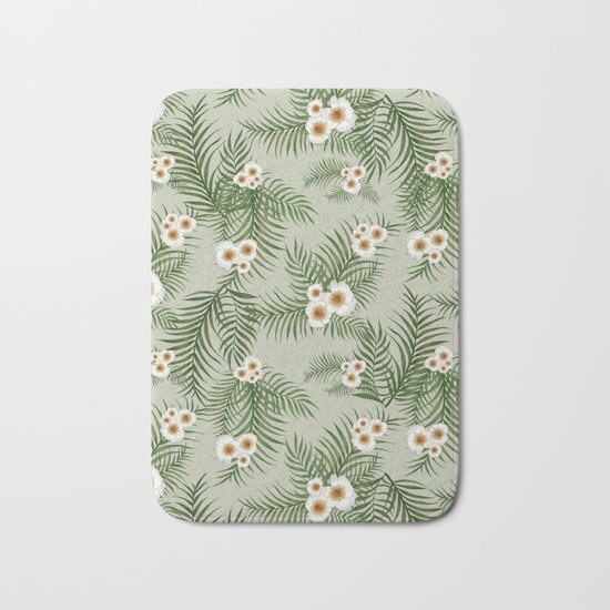 Vintage Jungle Pattern #society6 #decor #buyart Bath Mat