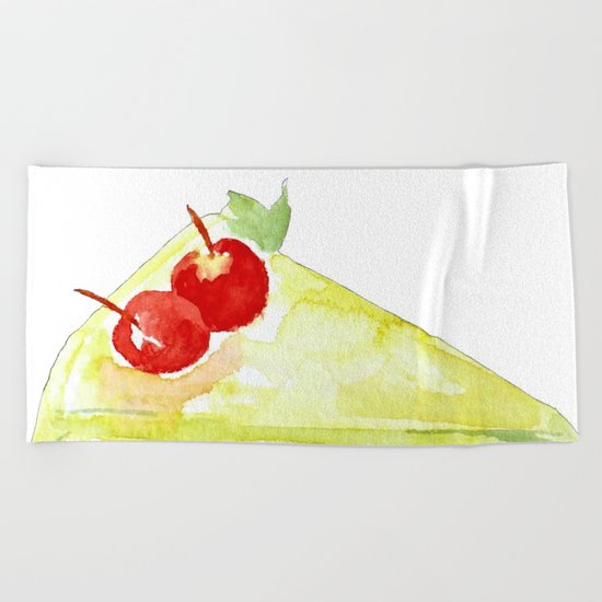 Lime Cake Beach Towel