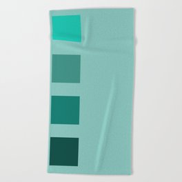 Shades of Teal Beach Towel