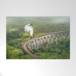 Hogwart Express steam engine in the scottish highlands Welcome Mat