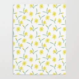Daffodil Pattern Poster