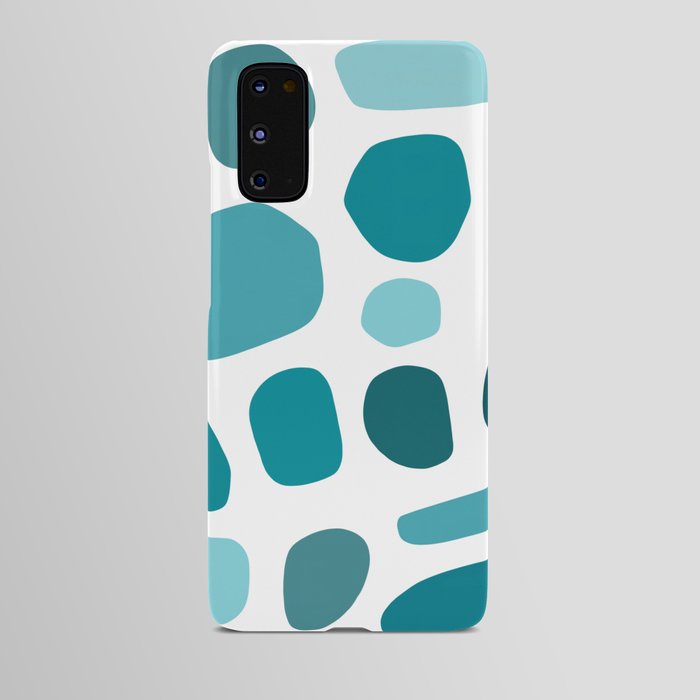 Geometric minimal color stone composition 7 Android Case