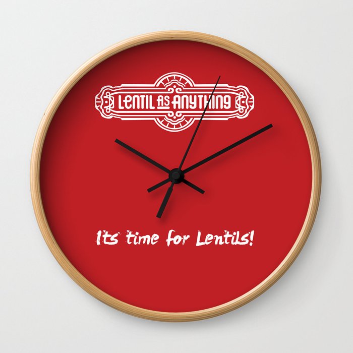 Lentil as Anything - Red Wall Clock