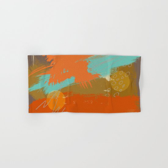 Secret Places, Abstract Landscape Art Hand & Bath Towel
