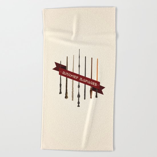 Mischief Managed Beach Towel