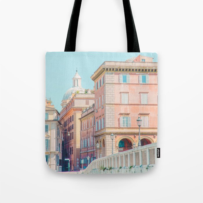 Pastel Rome - Italy Travel Photography Tote Bag