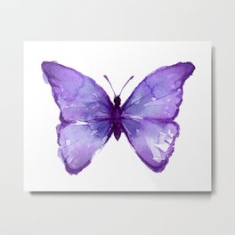 Purple Butterfly Metal Print | Animal, Purple, Violet, Butterlies, Butterfly, Butterflypainting, Summer, Painting, Drawing, Spring 
