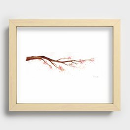 Cherry Tree Branch Recessed Framed Print