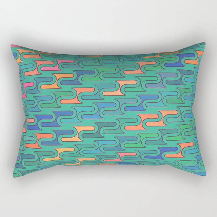 Ocean Swirls Rectangular Pillow