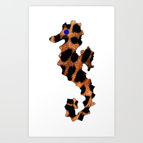 SEA LEOPARD Art Print