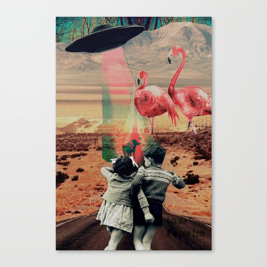 Pink Flamingos Canvas Print