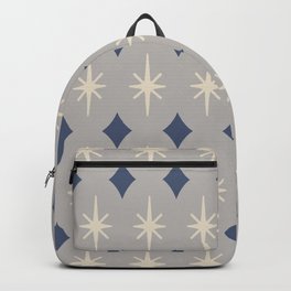 Mid Century Modern Diamond and Star Pattern 824 Backpack