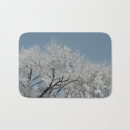 White landscape Bath Mat