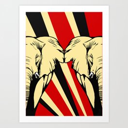 Art print: Elephant pop art Art Print