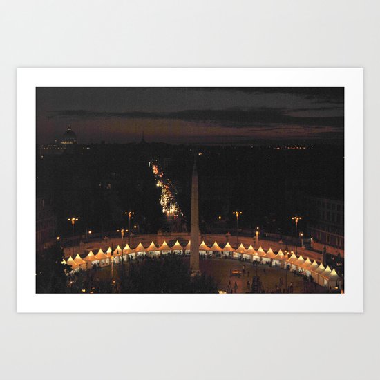 Piazza del Popolo Art Print