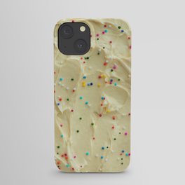 Vanilla Cake Frosting & Candy Sprinkles iPhone Case