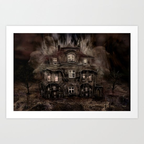 Die Geisterparty auf Halloween ! Art Print