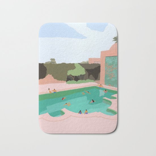 Backyard dip Bath Mat