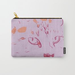 Soft Rose Abstract Cat Carry-All Pouch | Abstractart, Feminine, Catblanket, Catprint, Catshowercurtain, Cat, Siamese, Brightcolors, Youthful, Catrug 