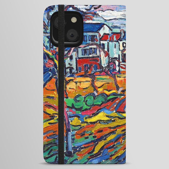 Maurice de Vlaminck Houses at Chatou iPhone Wallet Case