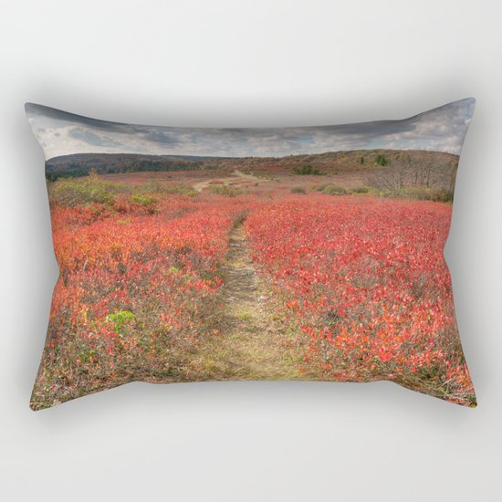 Autumn Huckleberry Trail Rectangular Pillow
