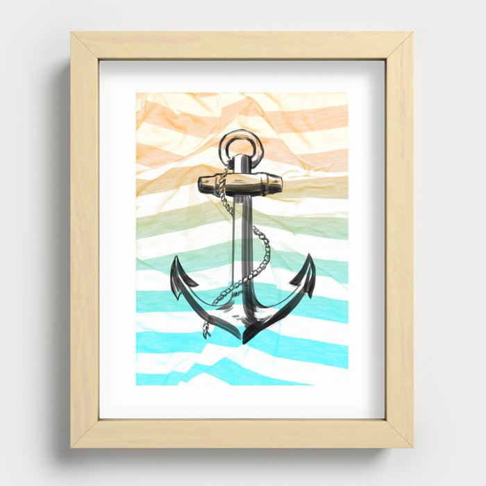 Laundry Day Series: "You're an Anchor" Recessed Framed Print