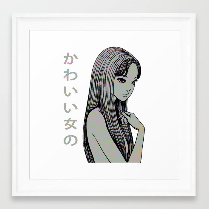 Pretty Girl 2 Sad Japanese Anime Aesthetic Framed Art Print By Poser Boy Society6 pretty girl 2 sad japanese anime aesthetic framed art print by poser boy