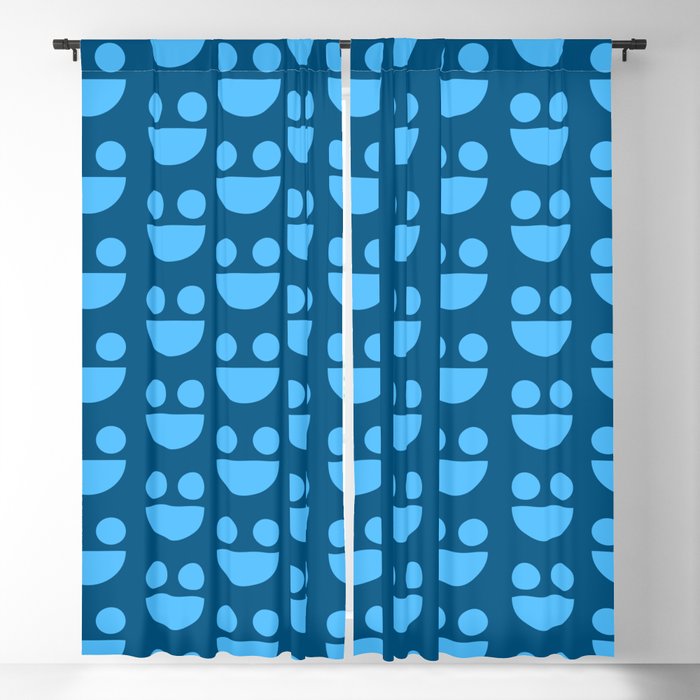 Smile Pattern Blackout Curtain