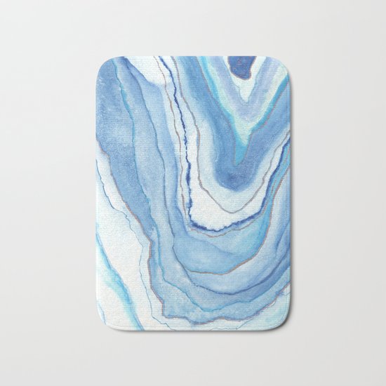 Agate Watercolor 12 Bath Mat