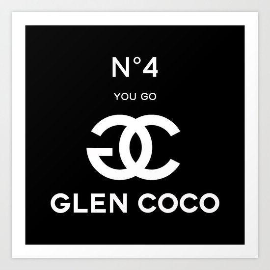 Glen Coco No 4 Black Art Print