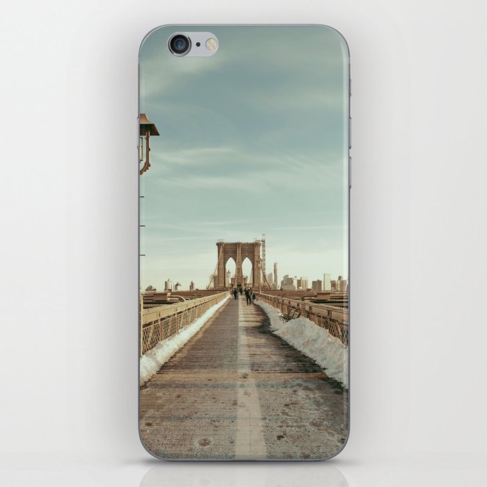 Brooklyn Bridge | New York City Winter | Street Photography iPhone Skin
