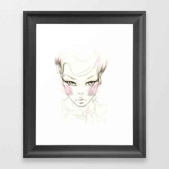 Cheeks! Framed Art Print