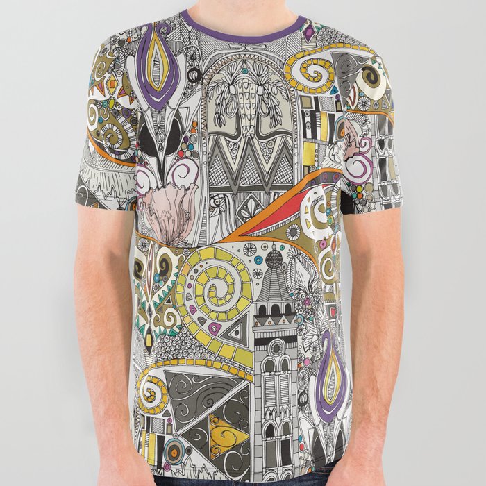 nouveau elemental All Over Graphic Tee