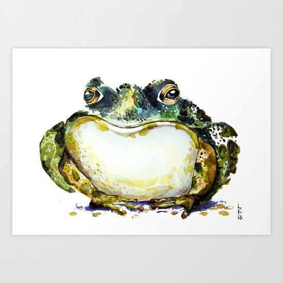 the toad Art Print