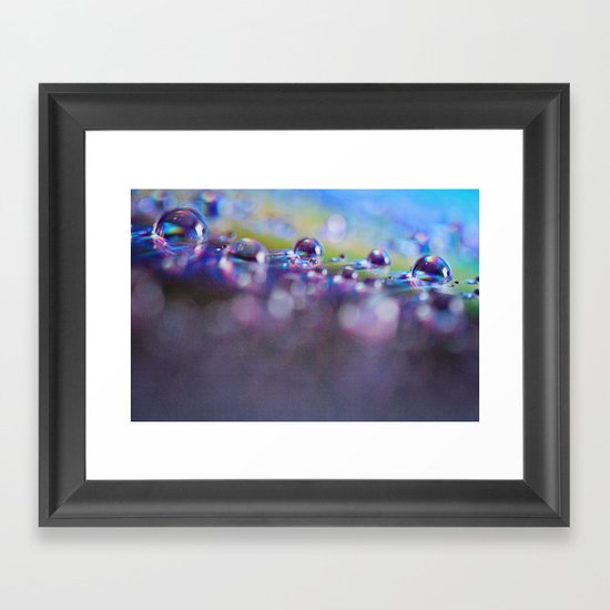 Rainbow Bubbles Framed Art Print