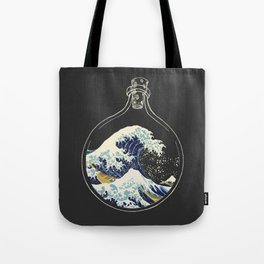 The Great Wave Off Kanagawa Enclosed in a Small Jar Tote Bag