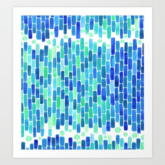 Water Mosaic Art Print