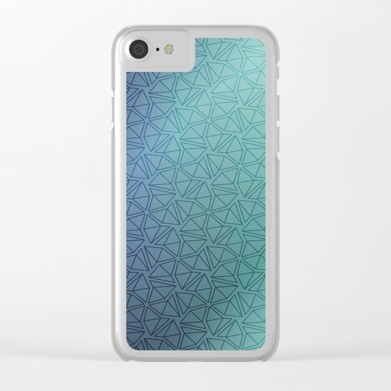 Gradient Web Clear iPhone Case
