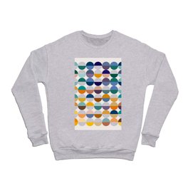 Modern Retro Geometric: Half-empty, Half-full or Completely Full Crewneck Sweatshirt