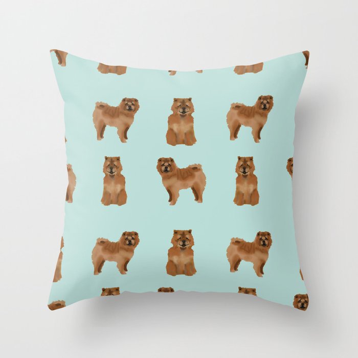 Chow Chow dog breed pure breed pet gifts must have doggo pupper lovers Throw Pillow