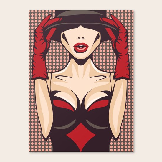 Pop Up Girl Canvas Print