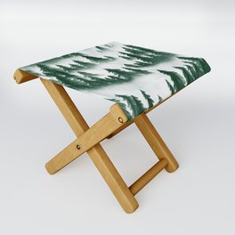 Green Forest Cover in Mist Wanderlust Nature Folding Stool