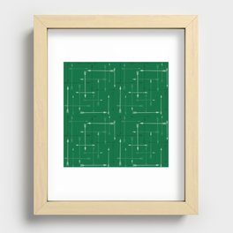 65 MCMLXV Cosplay Green Arrows Plaid Pattern Recessed Framed Print