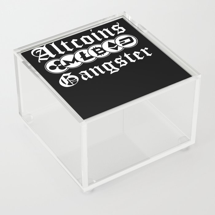 Altcoins Gangster Cryptocurrency Coin Gift Acrylic Box