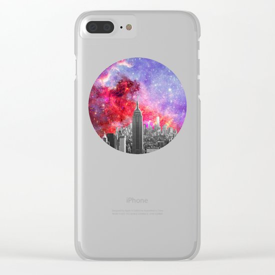 NEBULA NEW YORK Clear iPhone Case