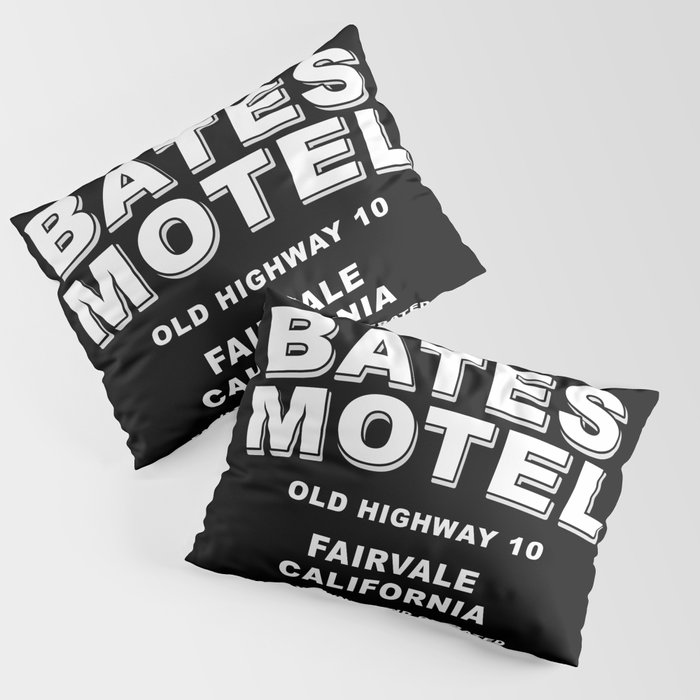 Psycho inspired Bates Motel logo Pillow Sham