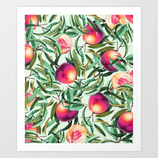 Sweet Peaches #society6 #decor #buyart Art Print